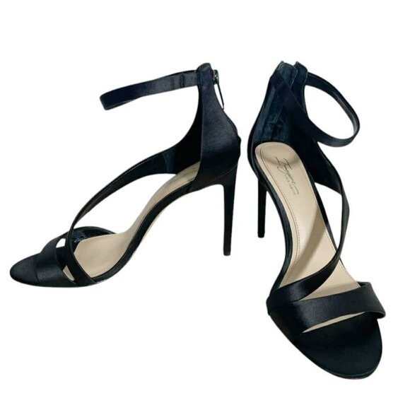 Imagine Vince Camuto Size 9.5 Heels Stiletto Strap Sexy Classy Black Open Toe - Picture 7 of 10